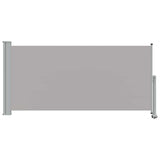 Patio Retractable Side Awning 120 x 300 cm Grey 45189