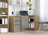 Desk with Drawer Artisan Oak 100 x 40 x 75 cm Engineered Wood 8000459