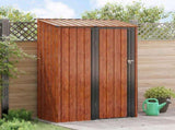 Garden Sheds Brown 140.5 x 74 x 200 cm Metal 42011298