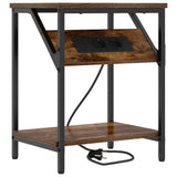 Bedside Cabinet 2 pcs Smoked Oak 38 x 30 x 48 cm 859585