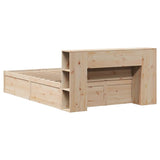 Bed Frame without Mattress 160x200 cm Solid Wood Pine 3323410