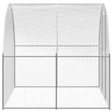 Outdoor Chicken Coop 3x16x2 m Galvanised Steel 3095469