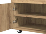 Bar Cart Artisan Oak 60 x 39.5 x 89 cm Engineered Wood 8015685
