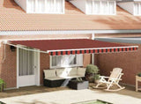 Retractable Awning Red and Black 350 x 250 x 165 cm 3330225