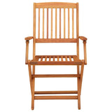 Garden Chair Set of 4 Natural wood colour Solid eucalyptus wood 312450