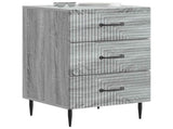 Bedside Cabinet Grey Sonoma 43 x 41 x 66.5 cm Engineered Wood 894791