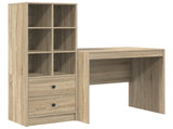 Desk with Drawer with Shelf with Storage 2 pcs Sonoma Oak 3337355