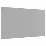 Kitchen Backsplash 2 pcs Light Grey 90 x 50 cm Tempered Glass 3415453