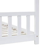 Kids Bed Frame White Solid Pine Wood 90x200 cm 283369