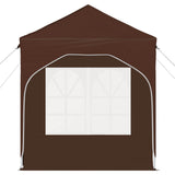 Pop-up Party Tent 192 x 192 x 245 cm Brown 42019830