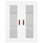 Highboard White 69.5x34x180 cm Engineered Wood 3198633