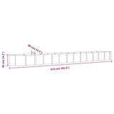 Garden Raised Bed Galvanised Steel 512x80x36 cm Green 318938
