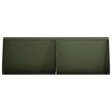 Retaining Wall 4 pcs 60 x 12 x 40 cm Steel Olive Green 3449082
