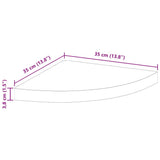 Floating Corner Shelves 2 pcs Grey 35x35x3.8 cm MDF 323923