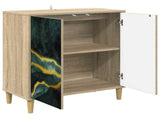Sideboard WIJHE Sonoma 69 x 33 x 75 cm Engineered Wood 8006914