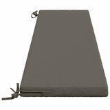 2-Piece Bench Cushions SOEST 2 pcs 100% Polyester Grey 949159