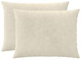 Cushion with Pillow HEERLEN 2 pcs Cream Microfiber Fleece 928570
