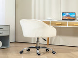 46-56 cm Teddy Fleece Office Chair - Cream T3398P377440