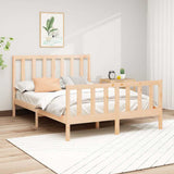 Bed Frame without Mattress 140x190 cm Solid Wood Pine 3106683