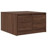 Coffee Table with Drawers Brown Oak 70.5x70x40 cm 3328414