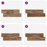Wall Panel 10 pcs Natural 55 x 20 x 2 cm 42046463