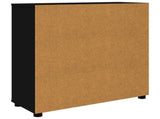 Storage Cabinet 80 x 31 x 81 cm Engineered Wood Black 888848