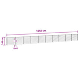 Fence Panel 10 pcs WPC and Aluminium Brown 3429465