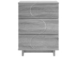 Bedside Cabinet Grey Sonoma 33.5 x 34.5 x 60 cm Engineered Wood 8011435