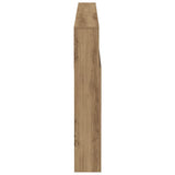 Headboard Cabinet Artisian Oak 200x19x103.5 cm Engineered Wood 856875