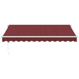 Automatic Retractable Awning Burgundy 350x250 cm 3215304