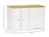 Kitchen Sideboard, Storage Cabinet with Double Doors and Adjustable Shelf for Living Room, Entryway, T3398P343017
