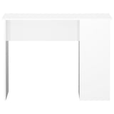 Desk High Gloss White 100x55x75 Engineered Wood 823026