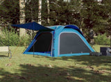 Camping Tent 4-Person Blue Quick Release Waterproof 94357