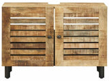 Sink cabinet Brown and Black 62 x 33 x 58 cm Solid Mango Wood 4018863