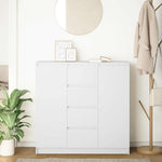 Sideboard with Drawers White 100.5x35x98.5 cm Engineered Wood 3328453