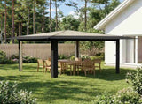 Gazebo without Sidewall 4 x 4 m Cream and Anthracite 42036819