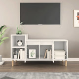 TV Cabinet White 100x35x55 cm Engineered Wood 821172