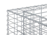 Gabion Raised Bed 2 pcs Silver 250 x 50 x 80 cm 3422231