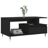 Coffee Table Black 90x49x45 cm Engineered Wood 831013
