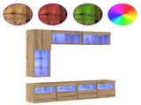 TV Cabinet 7 pcs Artisan Oak Engineered Wood 3402984