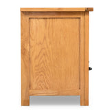 TV Cabinet 90x35x48 cm Solid Oak Wood 244466