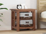 Side Table Brown 38 x 28 x 50 cm Solid Mahogany wood 42012406