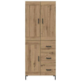 Highboard with Drawer 2 pcs Artisan Oak Engineered Wood 3415927