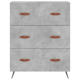 Chest of Drawers Concrete Grey 69.5x34x90 cm Engineered Wood 827824