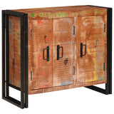 Sideboard with Doors Brown Solid Reclaimed Wood and Metal 4104750