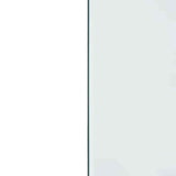 Fireplace Glass Plate Transparent 100 x 60 cm Glass 353853