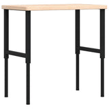 Workbench 100x60x cm Solid Wood Oak Rectangular 3309679