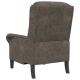 Armchair Dark grey 76 x 94 x 102 cm Faux Leather 42009868