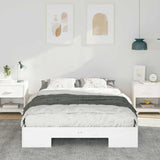 Bed Frame White 135 x 190 cm 873038