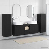 Bathroom Furniture Set 5 pcs Black 33 x 34.5 x 100 cm 3405994